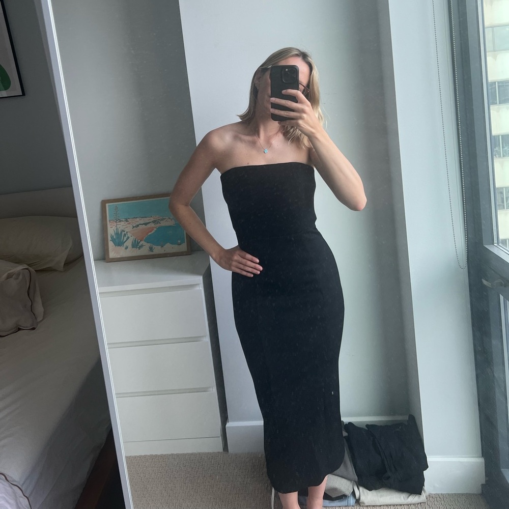 NWT - Reformation Amber Knit Dress in Black